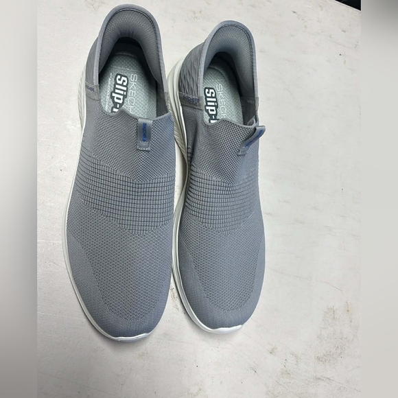 Skechers Other - Skechers Men's Gray Slip-On Sneakers